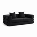 Canapé Convertible Modulable LINÉO Auron – Design Contemporain en Tissu Anthracite